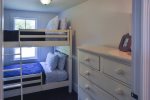 2nd floor guest bedroom with 2 Twin bunks